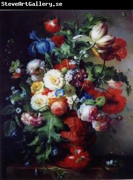 unknow artist Floral, beautiful classical still life of flowers.052